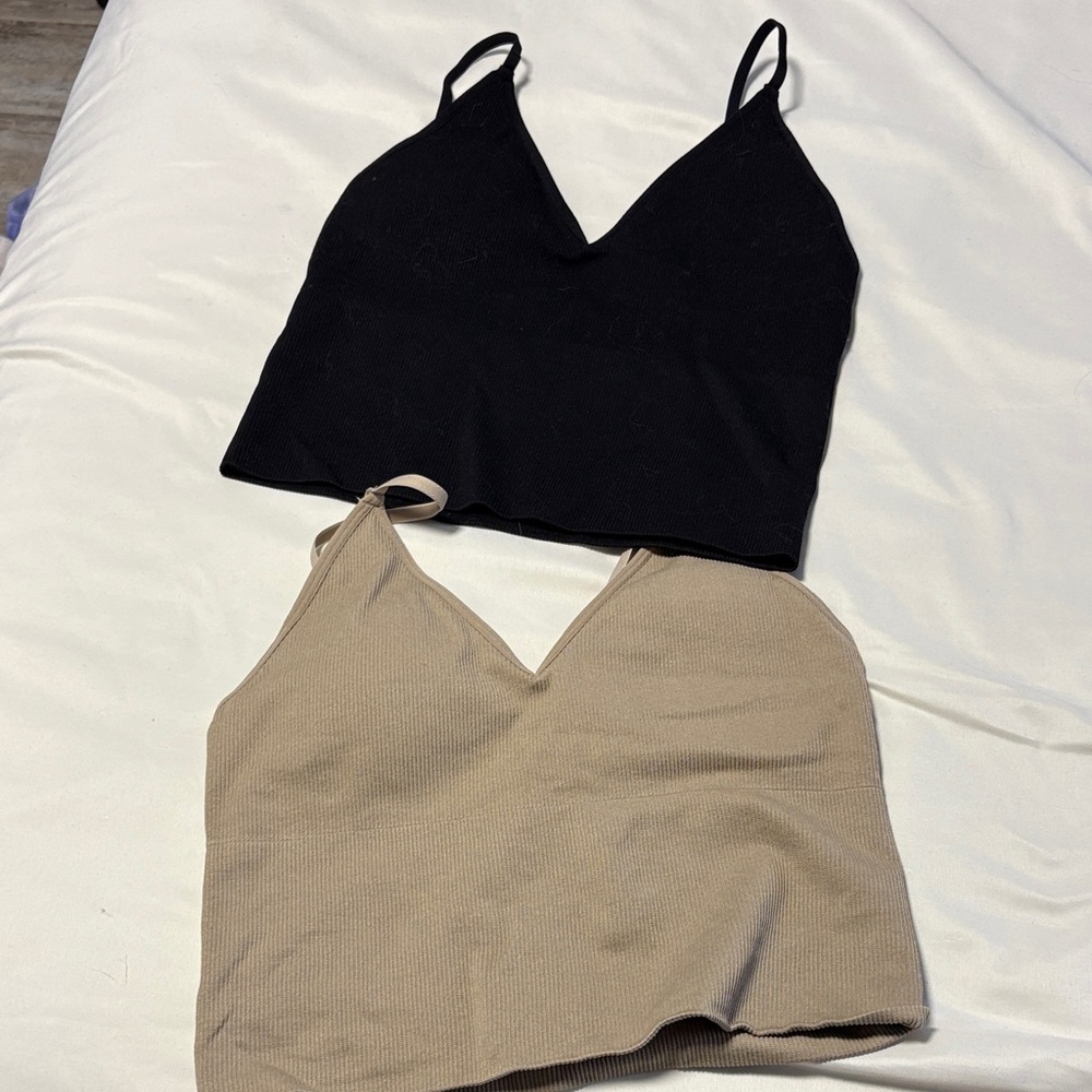 NWOT Forever 21 Black and Tan Camisole / Tank Tops